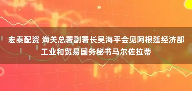 宏泰配资 海关总署副署长吴海平会见阿根廷经济部工业和贸易国务秘书马尔佐拉蒂